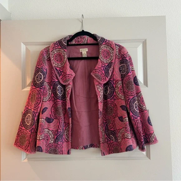 Anthropologie pink beaded jacket - Picture 1 of 4